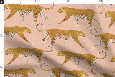 Colorful Fabrics Digitally Printed By Spoonflower Leopard Parade Blue