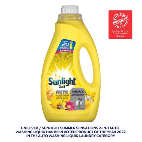 Sunlight Summer Sensations 2in1 Auto Washing Liquid Deterge Sunlight