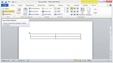 Printing How To Preview Table Borders In Microsoft Word 2010 Super