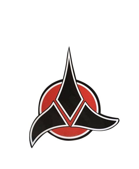 Star Trek Klingon Red And Black 4 Inch Peel And Stick Decal