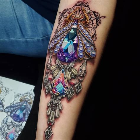 Aaron Wilson Chatham Tattoo Artist Jewelry Tattoo Gem Tattoo Jewel Tattoo