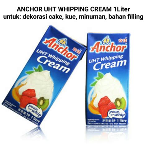 Anchor uht whipping cream 1l. Jual ANCHOR UHT WHIPPING CREAM/KRIM KOCOK/KRIM KENTAL ...