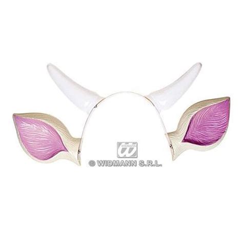 Plastic Cow Bull Horn Ears Headband Fancy Dress Costume Ear Headbands