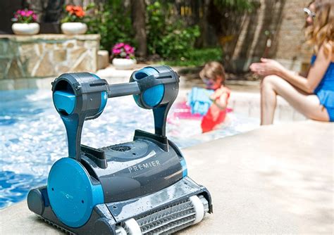 Dolphin Premier Robotic Pool Cleaner Innovative Robotic Pool Cleaners Poolbots