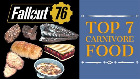 Top 7 The Best Food For Carnivore Fallout 76 Wastelanders Youtube