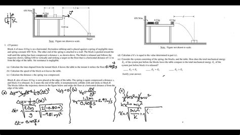 Ap Physics B 2010 Frq 1 Kinematics Energy And Momentum Youtube