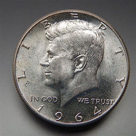 1964 Us Mint Collectible Kennedy Half Dollar Silver Coin Silver Coins Coins Valuable Coins