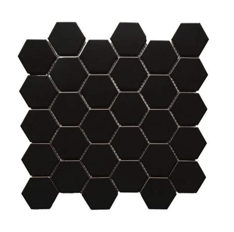 Large Black Hexagon Mosaic Evo