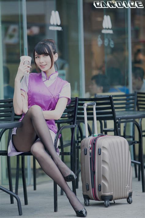 [taiwan Zhengmei] Cai Yixin Candice Stewardess Black Street Photo Album V2ph