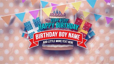 Happy Birthday Slideshow After Effects Template Free Download | Resume