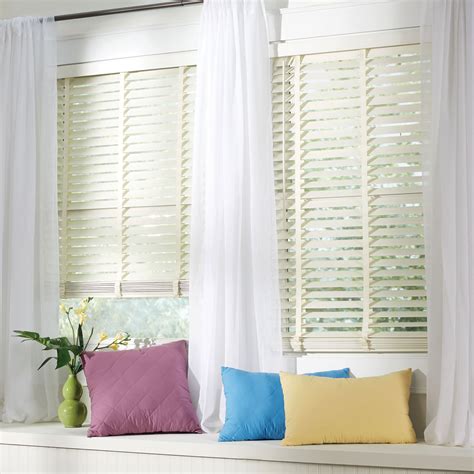 2 Faux Wood Cordless Blind Plus Size Blinds And Shades Brylane Home