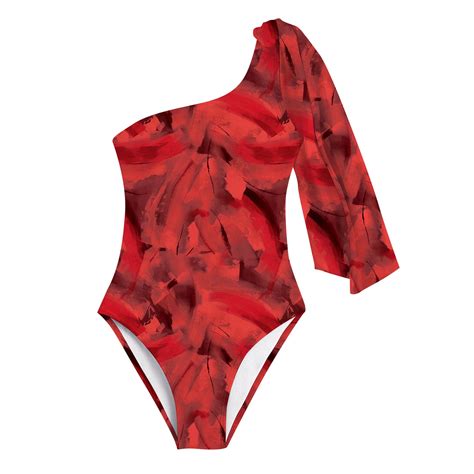Qcmgmg High Cut One Piece Swimsuit Print Swimwear For Women One