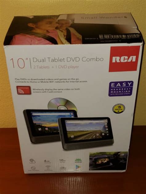 Rca Drp29101 Dual 10 16gb Tablet Dvd Player Combo For Sale Online Ebay
