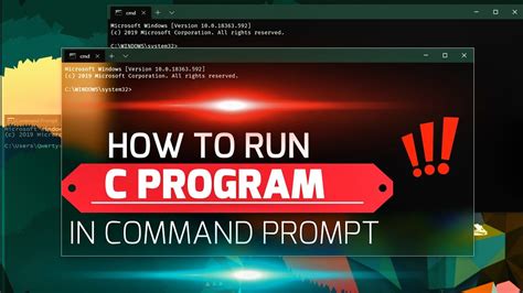 How To Run C Program In Command Prompt Cmd Using Notepad Mingw