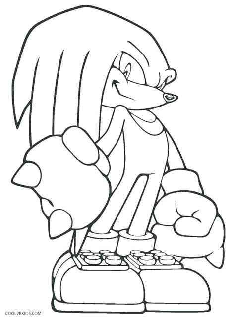 Sonic Knuckles Coloring Pages At Free Printable
