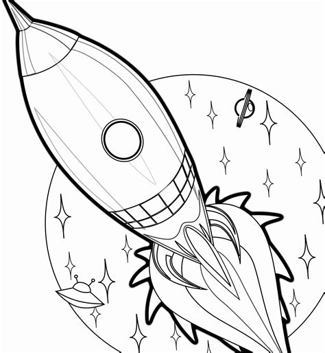 More images for rocket ship coloring pages printable » √ 24 Rocket Ship Coloring Page in 2020 | Space coloring ...