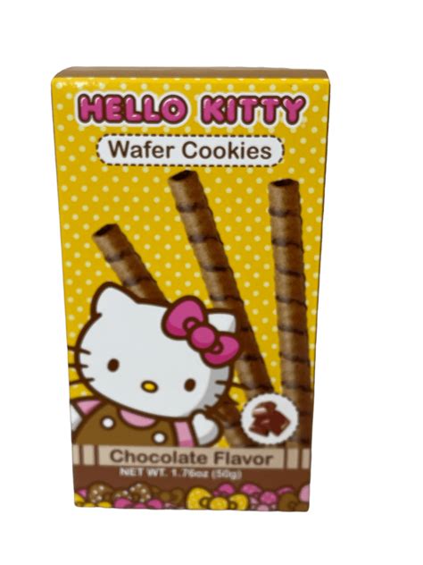 Hello Kitty Wafer Cookies Chocolate Flavor 50g Us Seller