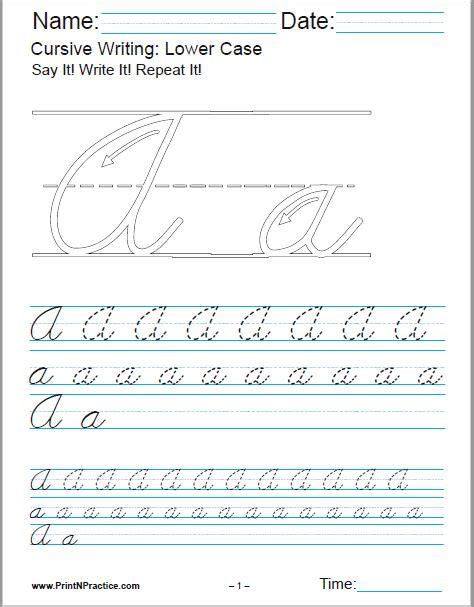 Free pdf printable cursive dotted writing practice worksheets to print online. 50+ Cursive Writing Worksheets ⭐ Alphabet, Sentences, Advanced