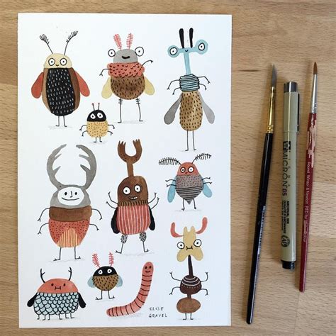 By Elise Gravel Illustration In 2019 Insect Art Illustration Art