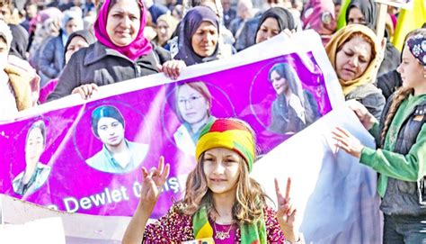 Thousands Demonstrate Against Turkish Strikes On Kurdish Groups New Age