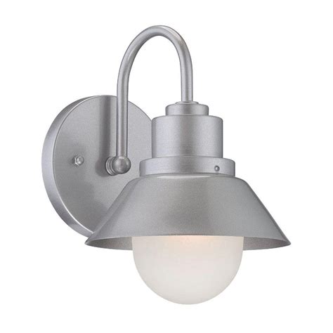 Acclaim Lighting Fripp Collection 1 Light Brushed Silver Outdoor Wall