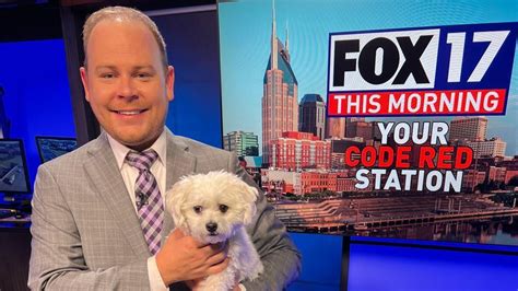 Meteorologist Greg Bobos And Dog Obi Report The Weather On Bring Your