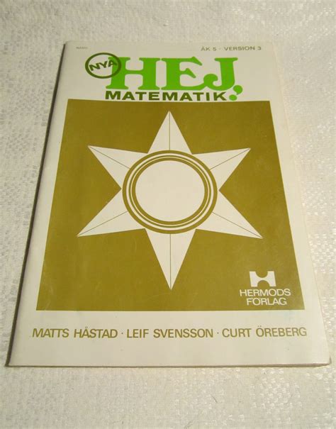 Hej Matematik Stjärna Åk 5 1974 Skolbok Bok Her 411029071 ᐈ Köp På