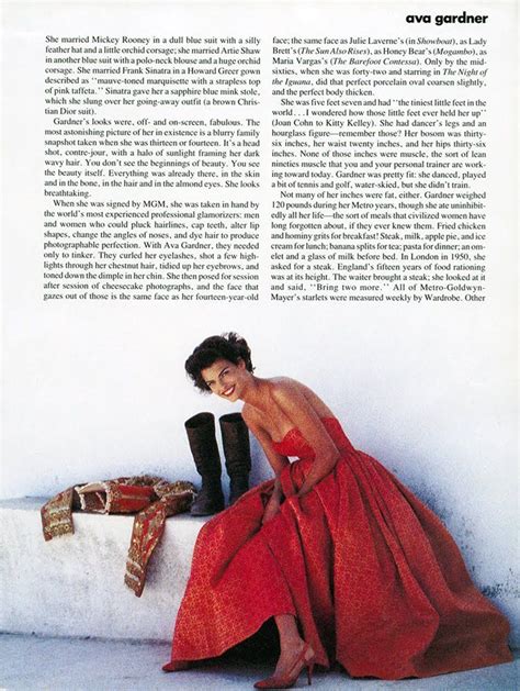 Ava Gardner Vogue Us October 1990 Photographer Peter Lindbergh