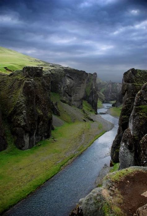 Fjaðrárgljúfur Canyon Iceland Absolutely Beautiful All Nature