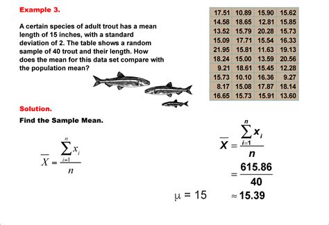Student Tutorial Finding The Sample Mean Media4math