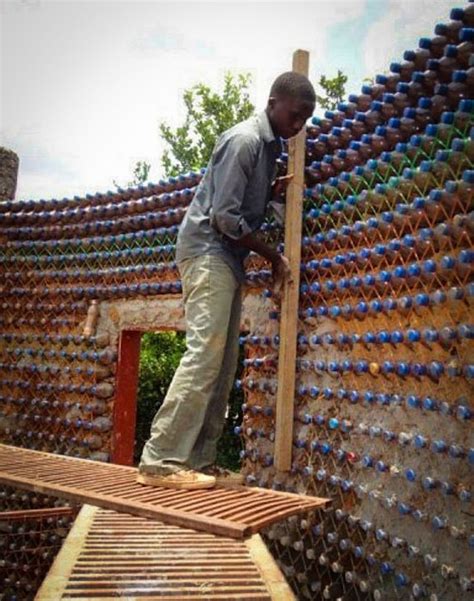 Home Built Using Plastic Bottles And Mud In Nigeria Nigerians Are Building Fireproof