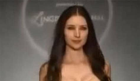 explicit vid sexy model walks down catwalk naked in super see through outfit daily star