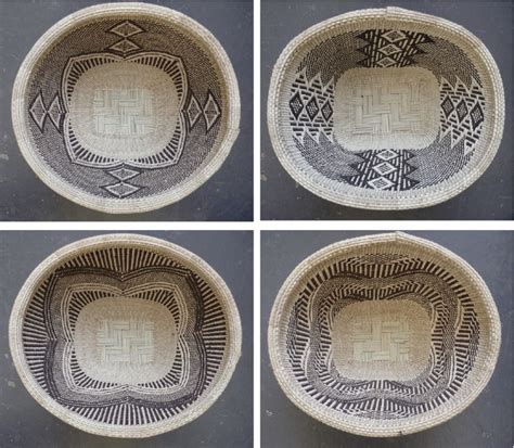 Fine Weaving By Rural Tonga Women In Zimbabwe Baskets Are Made Using