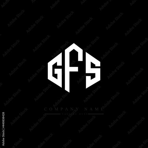 gfs letter logo design with polygon shape gfs polygon logo monogram gfs cube logo design gfs