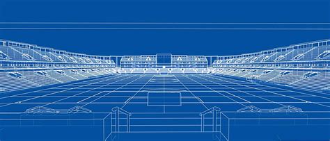 Sketch Of Football Stadium Black Frame Stadium Vector Black Frame