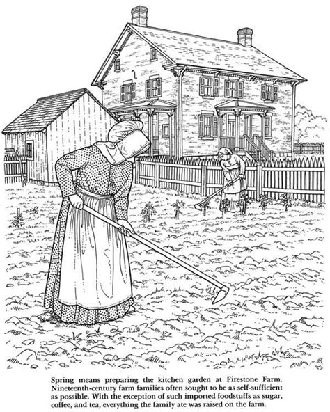 All rights belong to their respective owners. Old-Fashioned Farm Life Coloring Book: Nineteenth Century ...