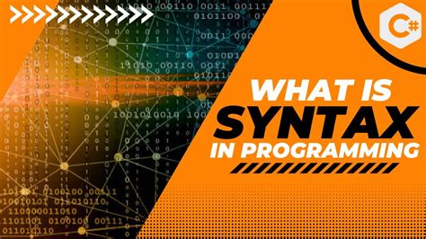 What Is Syntax In A Programming Language Youtube