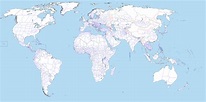 Blank map of the world with countries & their subdivisions [4504x2234] : r/MapPorn