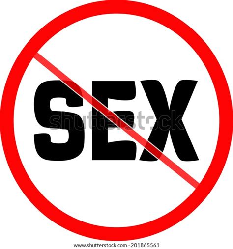 Forbidden Sign No Sex Stock Illustration 201865561