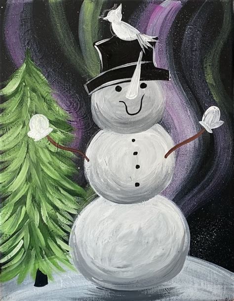 How To Paint A Snowman Magical Snowman Online Painting Tutorial