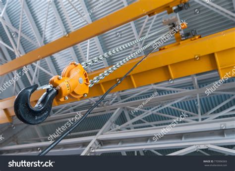 Factory Overhead Crane Hook Chain Stock Photo 770996569 Shutterstock