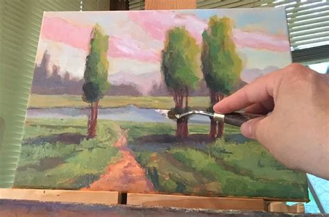 Learn To Paint An Acrylic Landscape Step By Step Feltmagnet
