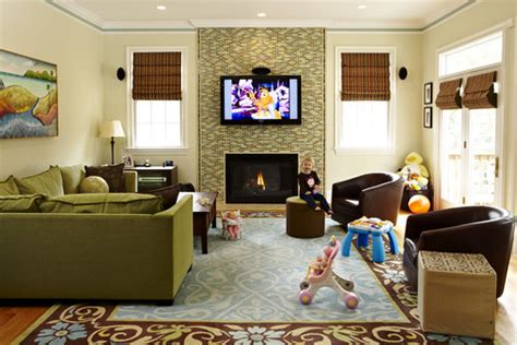 Sofa and chairs shouldn't be too highly positioned so kids can climb on them on their own, and make sure. 5 Ways to Create a Kid-friendly Family Room