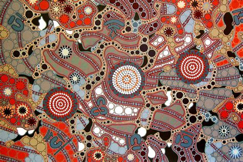 Aboriginal Painting Fire Dreaming 071 By Walangari Karntawarra