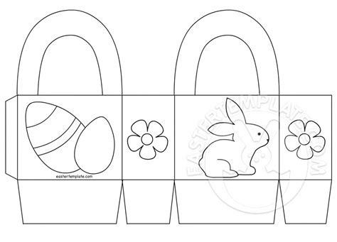 Printable Easter Basket Template