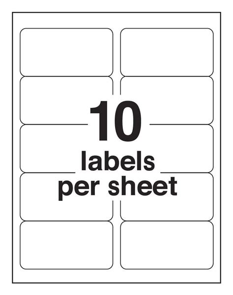8 Per Page Labels Template Label Template 8 Per Page Printable