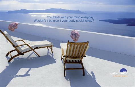 Travel Planet 24 Print Advert By The Syndicate Santorini