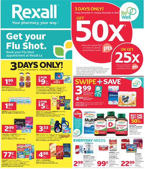 Rexall Pharma Plus Drugstore Canada Offers Get 50x Be Well Points When