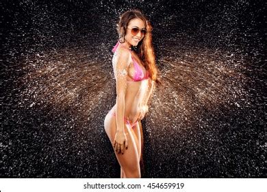 Sexy Model Water Splash Stock Photo Shutterstock