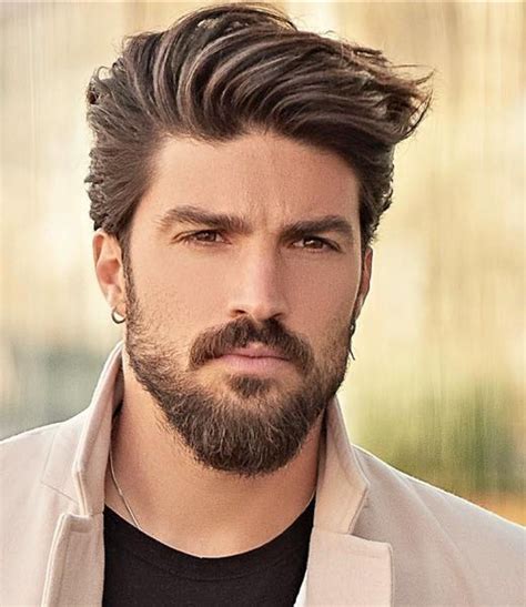 mens hairstyles pompadour mens hairstyles with beard mens hairstyles medium beard hairstyle